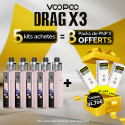Pack Offre - Kit Pod Drag X3 - Voopoo 5+3pack PnP-x