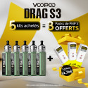 Pack Offre - Kit Pod Drag S3 - Voopoo 5+3 pack PnP-x