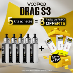 Pack Offre - Kit Pod Drag S3 - Voopoo 5+3 pack PnP-x