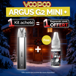 Pack Offre - Kit Pod Argus G2 Mini + 1500mAh - Voopoo (offre groupée 1+1) 1+1 Ragnarok 10ml