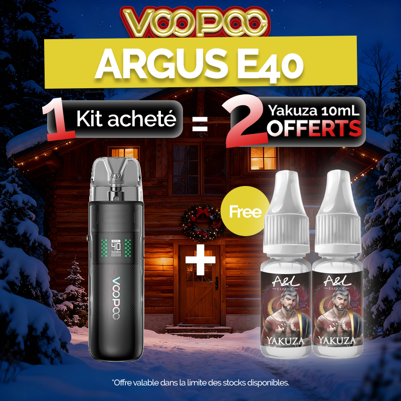 Pack Offre - Kit Pod Argus E40 1800mAh - Voopoo 1+2 Yakuza 10ml