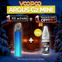 Pack Offre - Kit Pod Argus G2 Mini 1200mAh - Voopoo (offre groupée 1+1) 1+1 Ragnarok 10ml