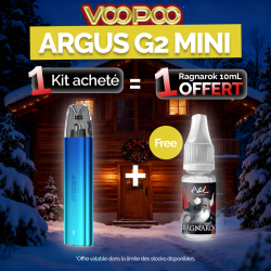 Pack Offre - Kit Pod Argus G2 Mini 1200mAh - Voopoo (offre groupée 1+1) 1+1 Ragnarok 10ml