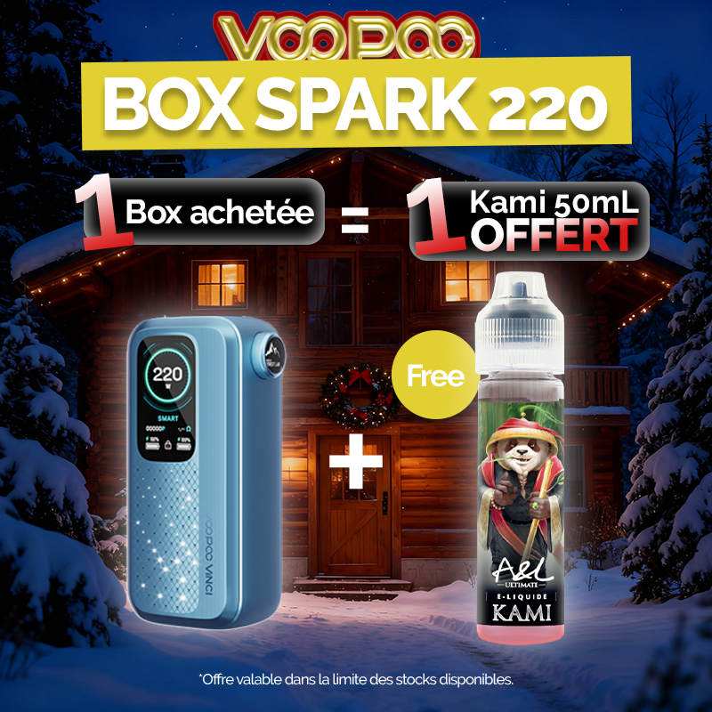 Pack Offre - Box Vinci Spark 220 - Voopoo 1+1 Kami 50ml