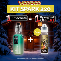 Pack Offre - Kit Vinci Spark 220 avec Uforce-X - Voopoo 1+1 Ryan USA 50ml