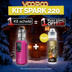 Pack Offre - Kit Vinci Spark 220 avec Uforce-X - Voopoo 1+1 Ryan USA 50ml