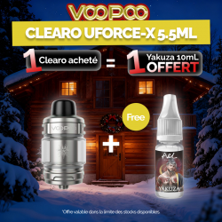 Pack Offre - Clearomiseur Uforce-X 5.5ml - Voopoo 1+1 Yakuza 10ml