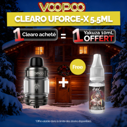 Pack Offre - Clearomiseur Uforce-X 5.5ml - Voopoo 1+1 Yakuza 10ml