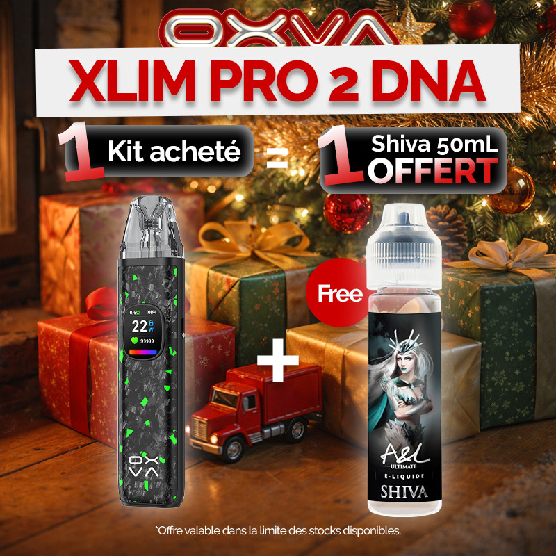 Pack Offre - Kit Pod XLIM PRO 2 DNA 1300mAh - OXVA 1+1 Shiva 50ml