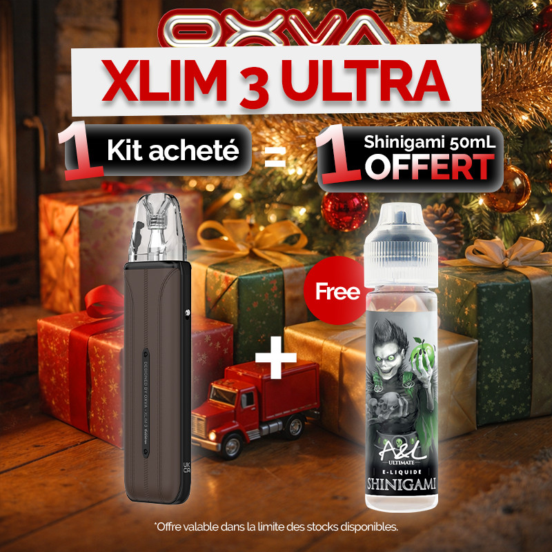 Pack Offre - Kit Pod XLIM 3 Ultra 1500mAh - OXVA 1+1 Shinigami 50ml