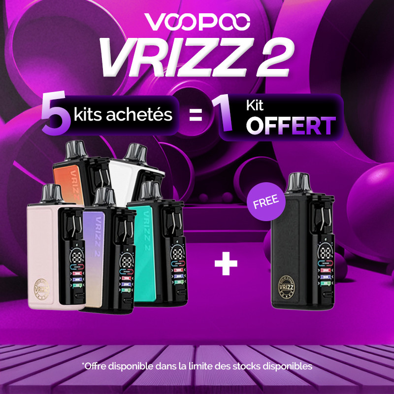 Pack Offre - Kit Pod Vrizz 2 1350mAh - Voopoo 5+1