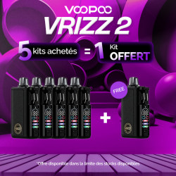 Pack Offre - Kit Pod Vrizz 2 1350mAh - Voopoo 5+1