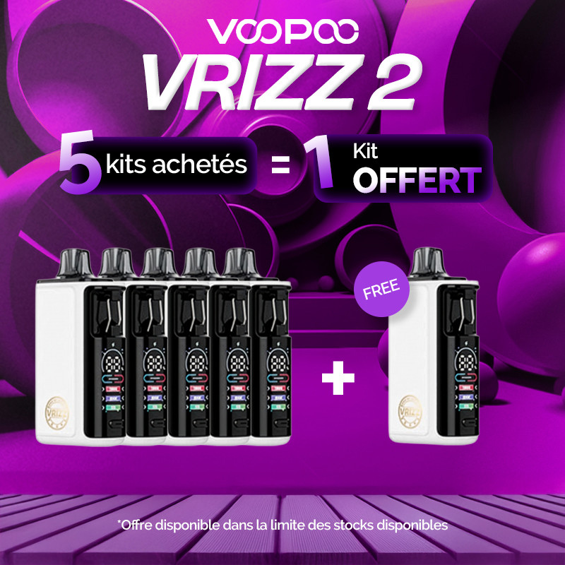 Pack Offre - Kit Pod Vrizz 2 1350mAh - Voopoo 5+1