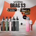 Pack Offre - Kit Pod Drag S3 avec PnP-X MTL - Voopoo 5+1 Vinci S+1 Just 50ml