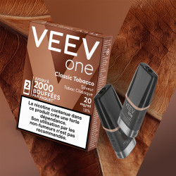 Paquet de 2 Pods pré-remplis Veev One Classic Tobacco - Veev (pack de 5)