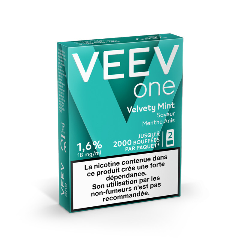 Paquet de 2 Pods pré-remplis Veev One Velvety Mint - Veev (pack de 5)