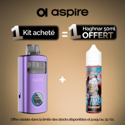 Pack Offre - Kit Pod Avata 1100mAh - Aspire 1+1 Haghnar 50ml