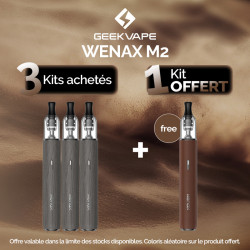 Pack Offre - Kit Pod Wenax M2 1200mAh - Geekvape (Leather Version) 3+1