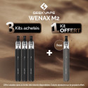 Pack Offre - Kit Pod Wenax M2 1200mAh - Geekvape (Leather Version) 3+1