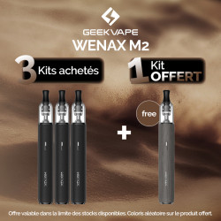 Pack Offre - Kit Pod Wenax M2 1200mAh - Geekvape (Leather Version) 3+1