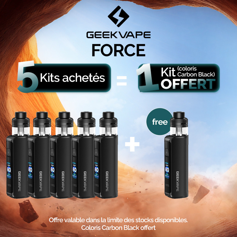 Pack Offre - Kit Pod Force 3200mAh - Geekvape 5+1
