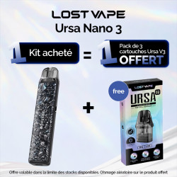 Pack Offre - Kit Pod Ursa Nano 3 1200mAh - Lost Vape 1+1 pack de cartouches