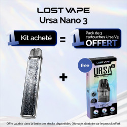 Pack Offre - Kit Pod Ursa Nano 3 1200mAh - Lost Vape 1+1 pack de cartouches