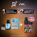 Pack Offre - Pack 200ml Base DIY 50/50 - PURE 1+2 Luna 10ml