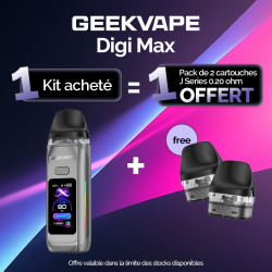 Pack Offre - Kit Pod Digi Max 3000mAh - Geekvape 1+1 pack de cartouches