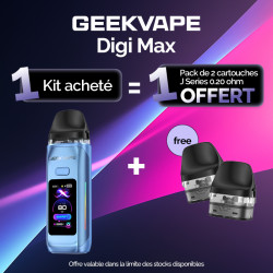 Pack Offre - Kit Pod Digi Max 3000mAh - Geekvape 1+1 pack de cartouches