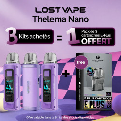Pack Offre - Kit Thelema Nano - Lost Vape - 3+1 pack de cartouches