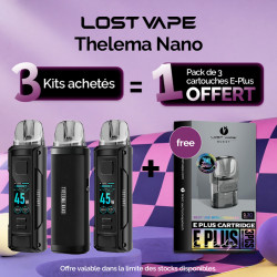 Pack Offre - Kit Thelema Nano - Lost Vape - 3+1 pack de cartouches