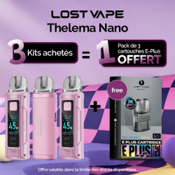 Pack Offre - Kit Thelema Nano - Lost Vape - 3+1 pack de cartouches