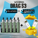 Pack Offre - Kit Pod Drag S3 - Voopoo 5+2 pack PnP-x V2