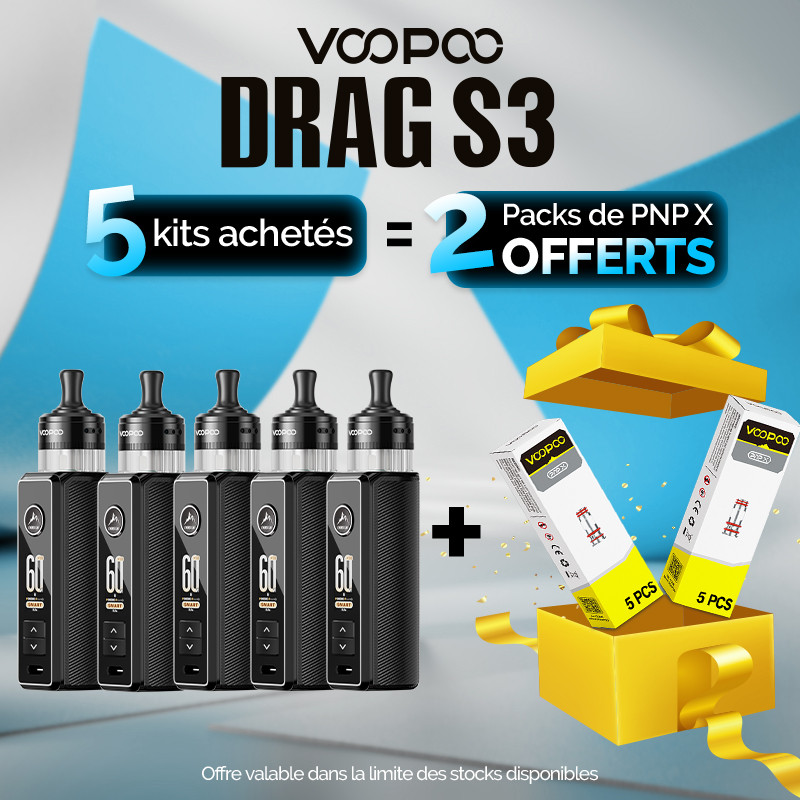 Pack Offre - Kit Pod Drag S3 - Voopoo 5+2 pack PnP-x V2