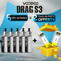 Pack Offre - Kit Pod Drag S3 - Voopoo 5+2 pack PnP-x V2