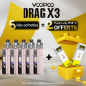 Pack Offre - Kit Pod Drag X3 - Voopoo 5+2 packs PnP-x V2