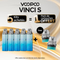 Pack Offre - Kit Pod Vinci S 2000mAh - Voopoo 5+1 pack de cartouches
