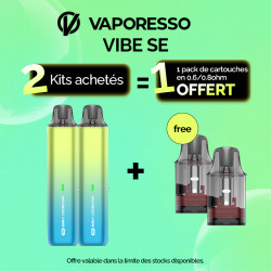 Pack Offre - Kit Pod Vibe SE 1100mAh - Vaporesso 2+1 pack de cartouches
