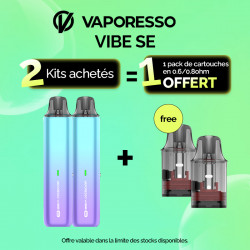 Pack Offre - Kit Pod Vibe SE 1100mAh - Vaporesso 2+1 pack de cartouches