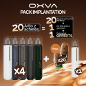 Pack Implantation - Kit Pod Artio 2 900mAh 2ml - OXVA 20+1+20 packs de pods