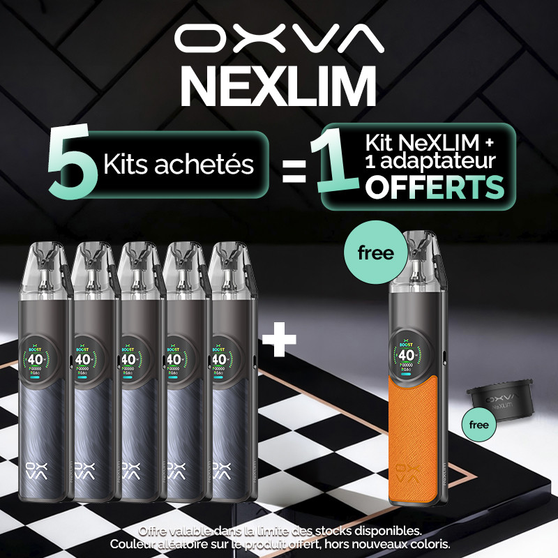 Pack Offre - Kit Pod NeXLIM 1500mAh - OXVA - 5+1+1 adaptateur