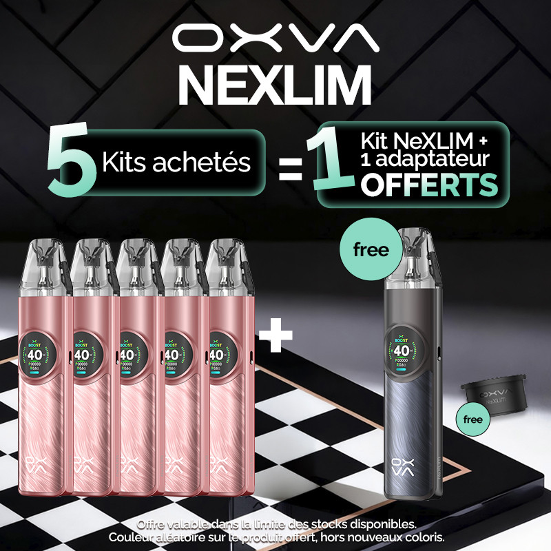 Pack Offre - Kit Pod NeXLIM 1500mAh - OXVA - 5+1+1 adaptateur