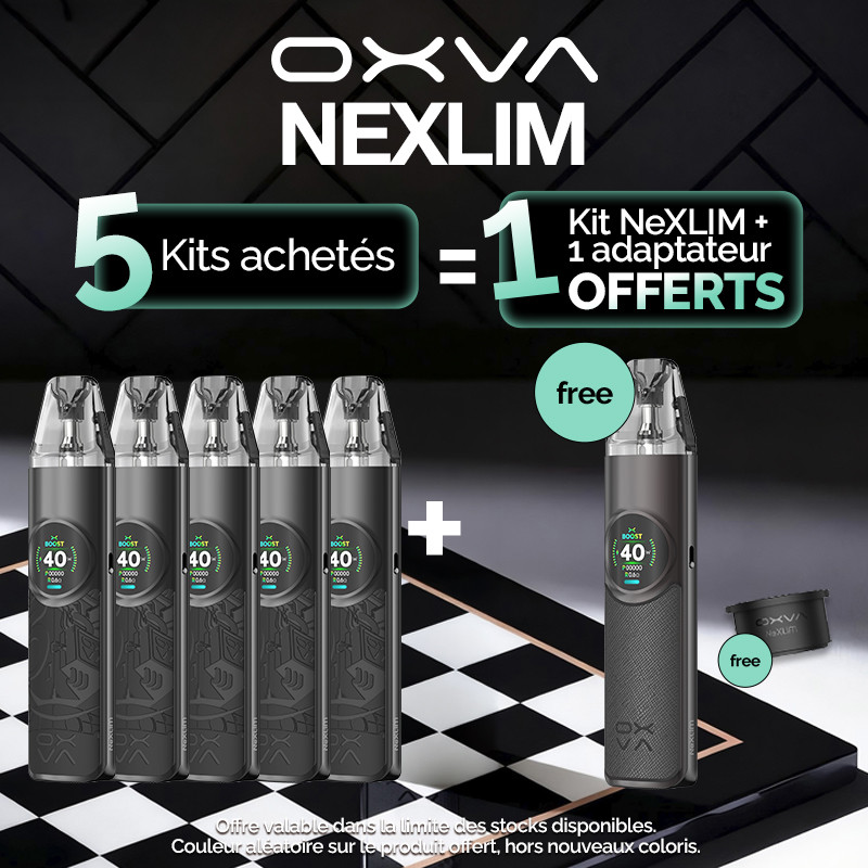 Pack Offre - Kit Pod NeXLIM 1500mAh - OXVA - 5+1+1 adaptateur
