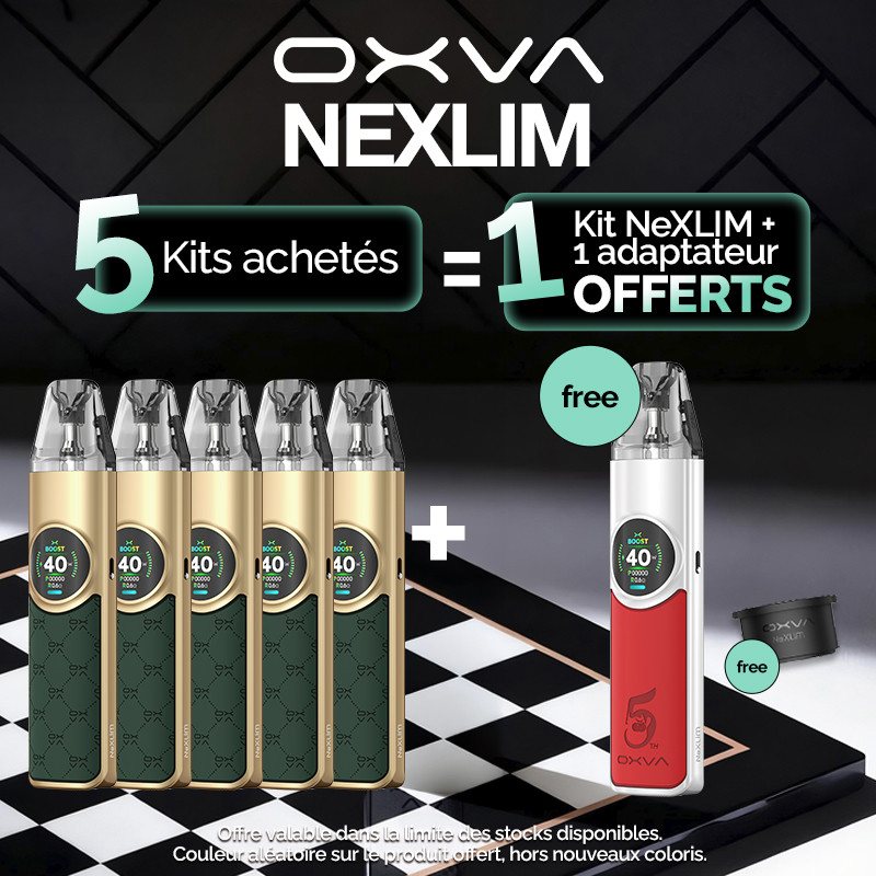 Pack Offre - Kit Pod NeXLIM 1500mAh - OXVA - 5+1+1 adaptateur