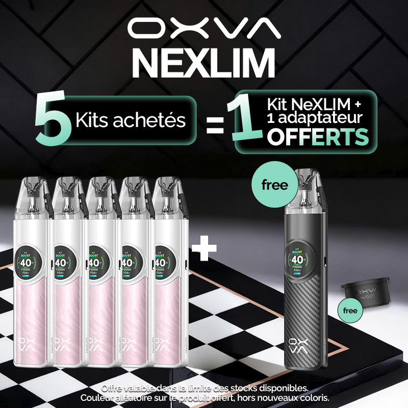 Pack Offre - Kit Pod NeXLIM 1500mAh - OXVA - 5+1+1 adaptateur