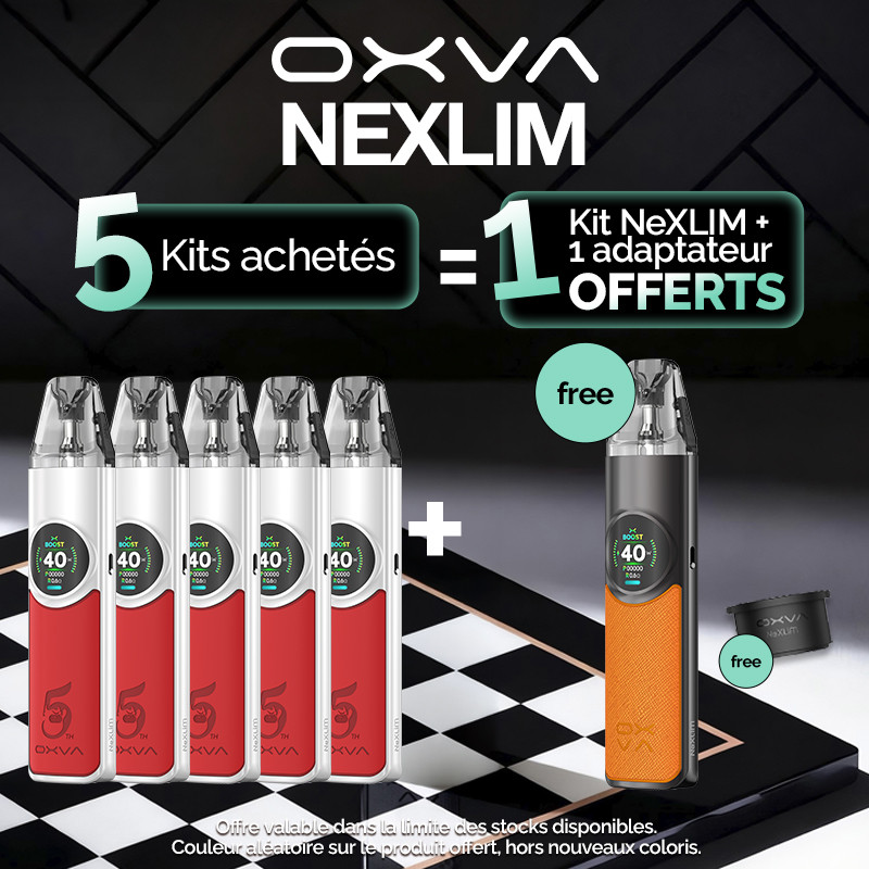 Pack Offre - Kit Pod NeXLIM 1500mAh - OXVA - 5+1+1 adaptateur