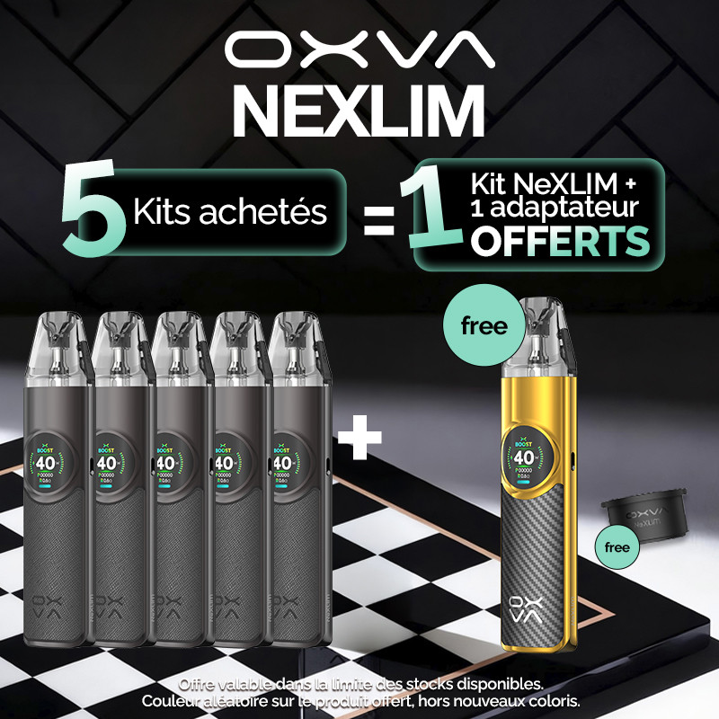 Pack Offre - Kit Pod NeXLIM 1500mAh - OXVA - 5+1+1 adaptateur