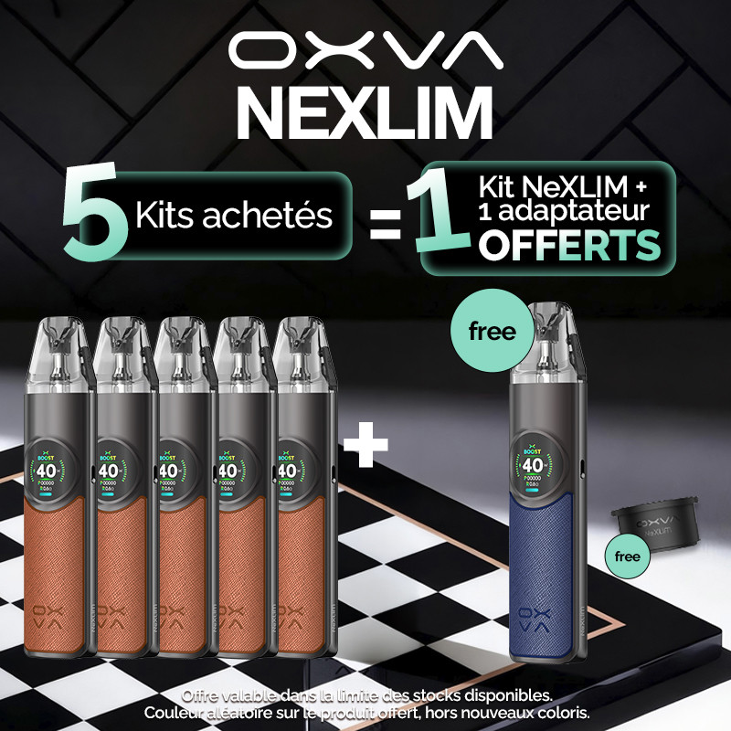 Pack Offre - Kit Pod NeXLIM 1500mAh - OXVA - 5+1+1 adaptateur