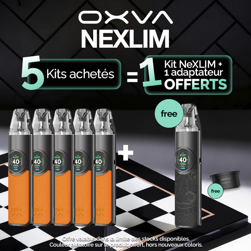 Pack Offre - Kit Pod NeXLIM 1500mAh - OXVA - 5+1+1 adaptateur